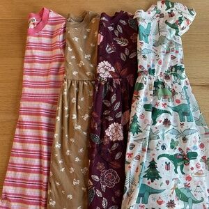 Lot of 4 Girl's Dresses- Sizes 4/5-5/6